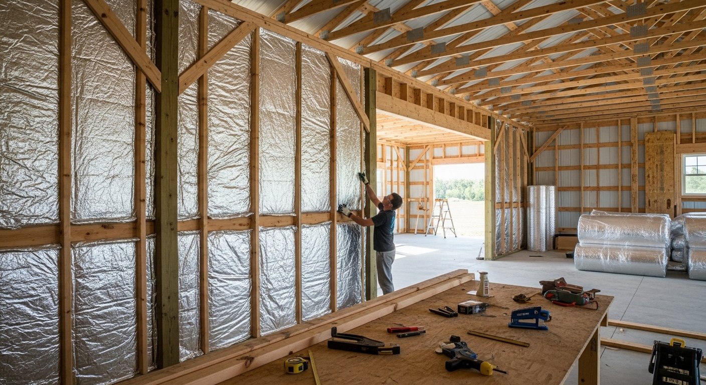 Garage & Pole Barn Insulation work for improved comfort